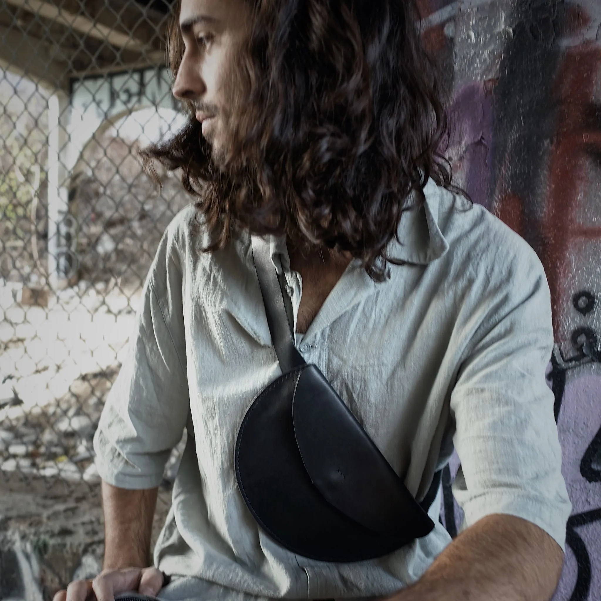 Rosemont Leather Fanny Pack – Black Edition
