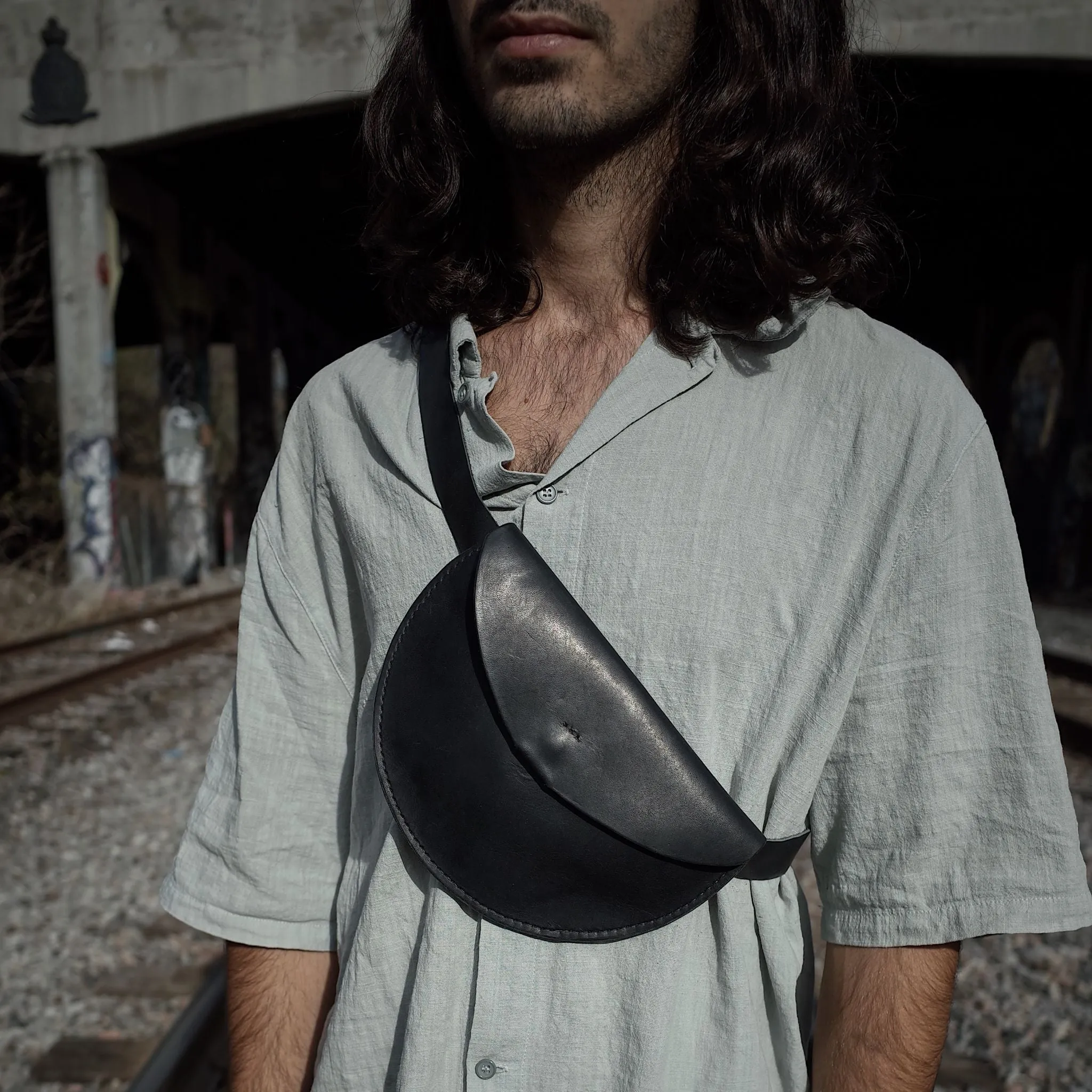 Rosemont Leather Fanny Pack – Black Edition