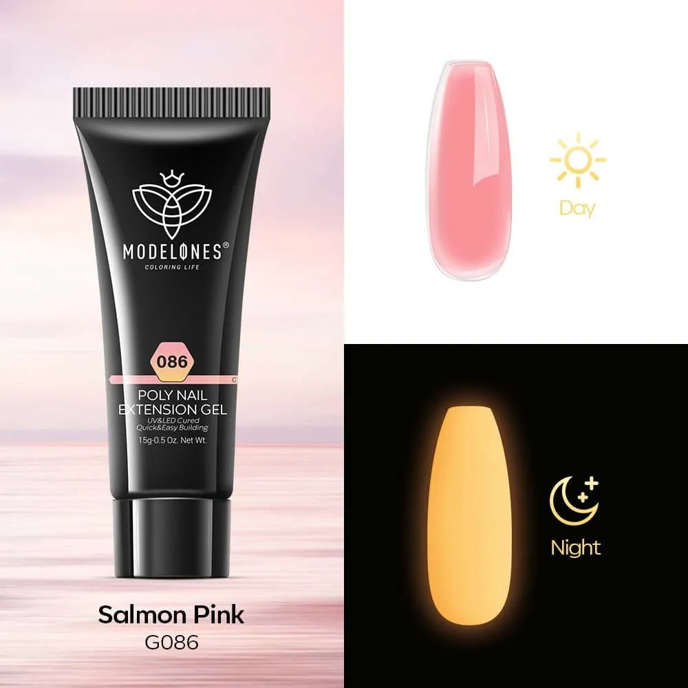 Salmon Pink - Luminous Poly Nail Gel  (15g)