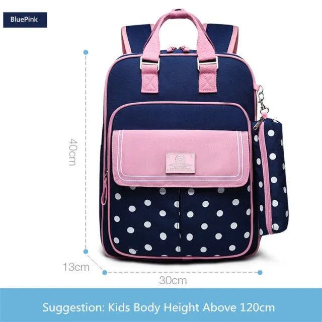School Backpack For Girls | School Rucksack | Children's Backpack | Shoulder School Bag Pencil Case Set | Kids Backpack | Girls School Bag