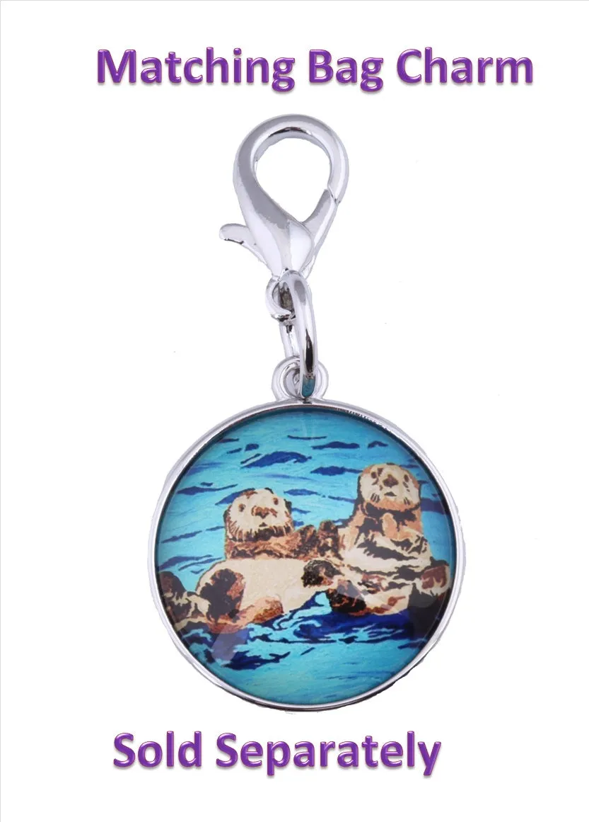 Sea Otter Large Cross Body Bag- Best Friends
