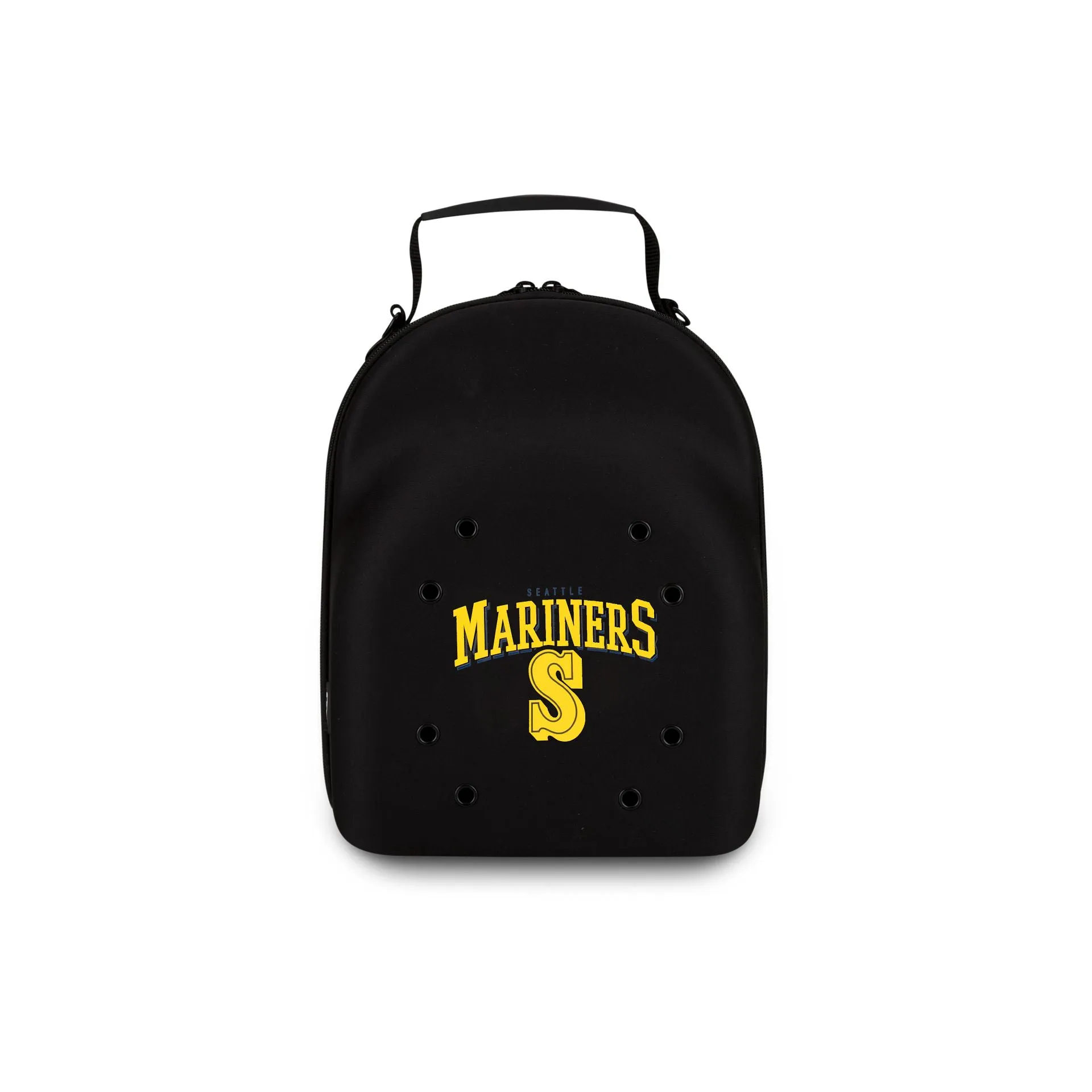 Seattle Mariners Old School Script Black 6 Pack Cap Carrier