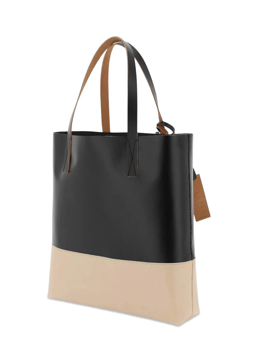 Shopping Bag - Black/Beige