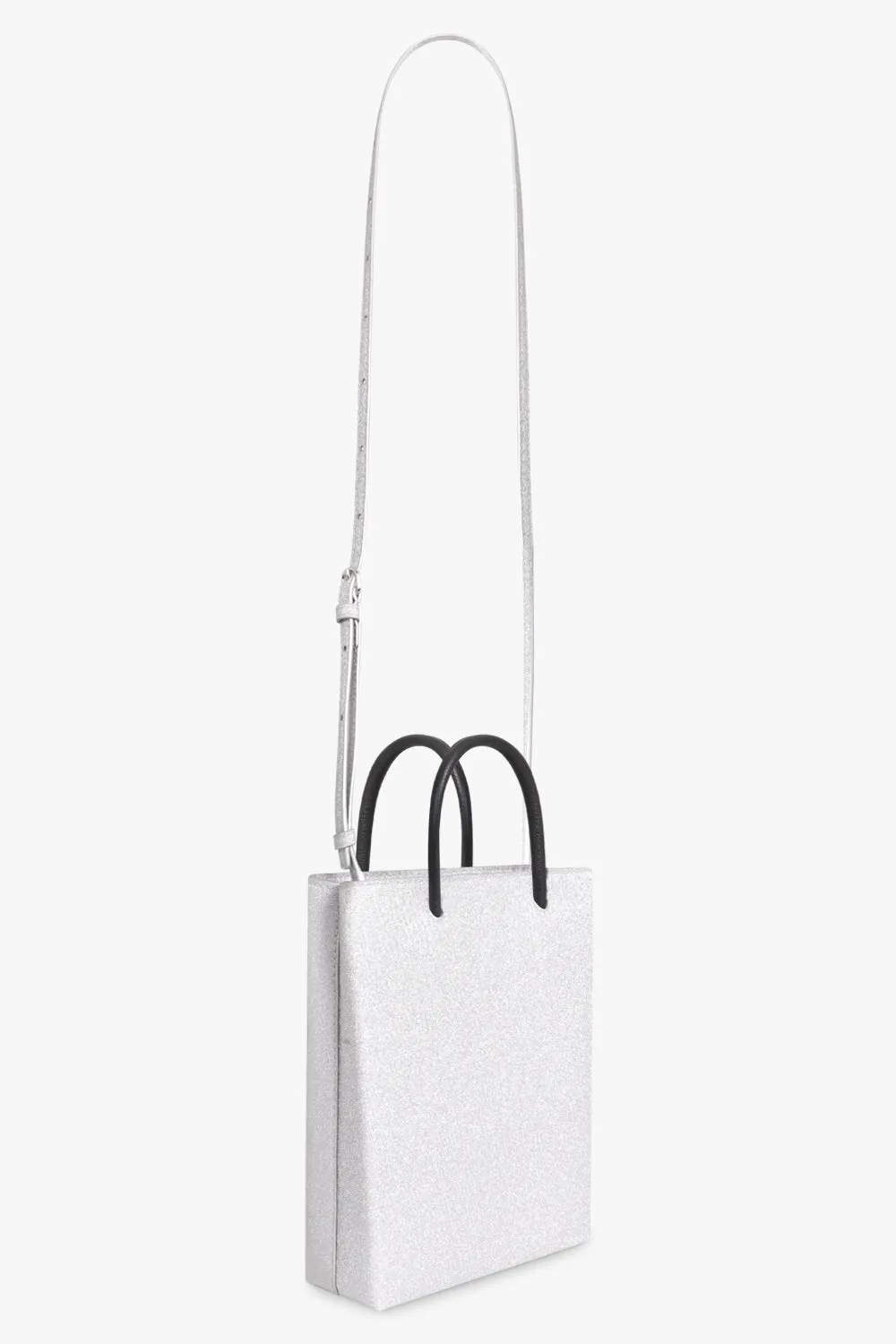 SHOPPING SPARKLING PHONE HOLDER | SILVER