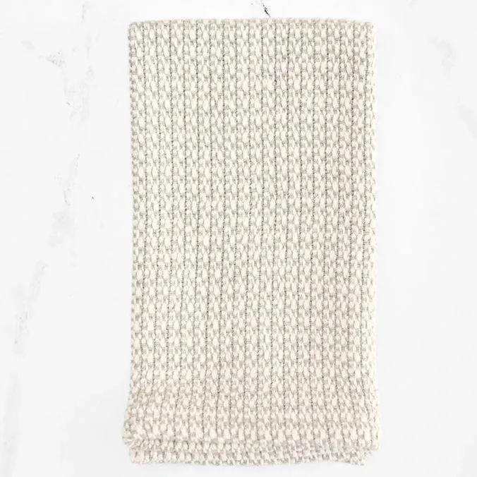 Silver Gray Handwoven Kitchen Towel