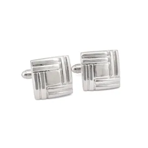 Simple Square Weaving Details Cufflinks