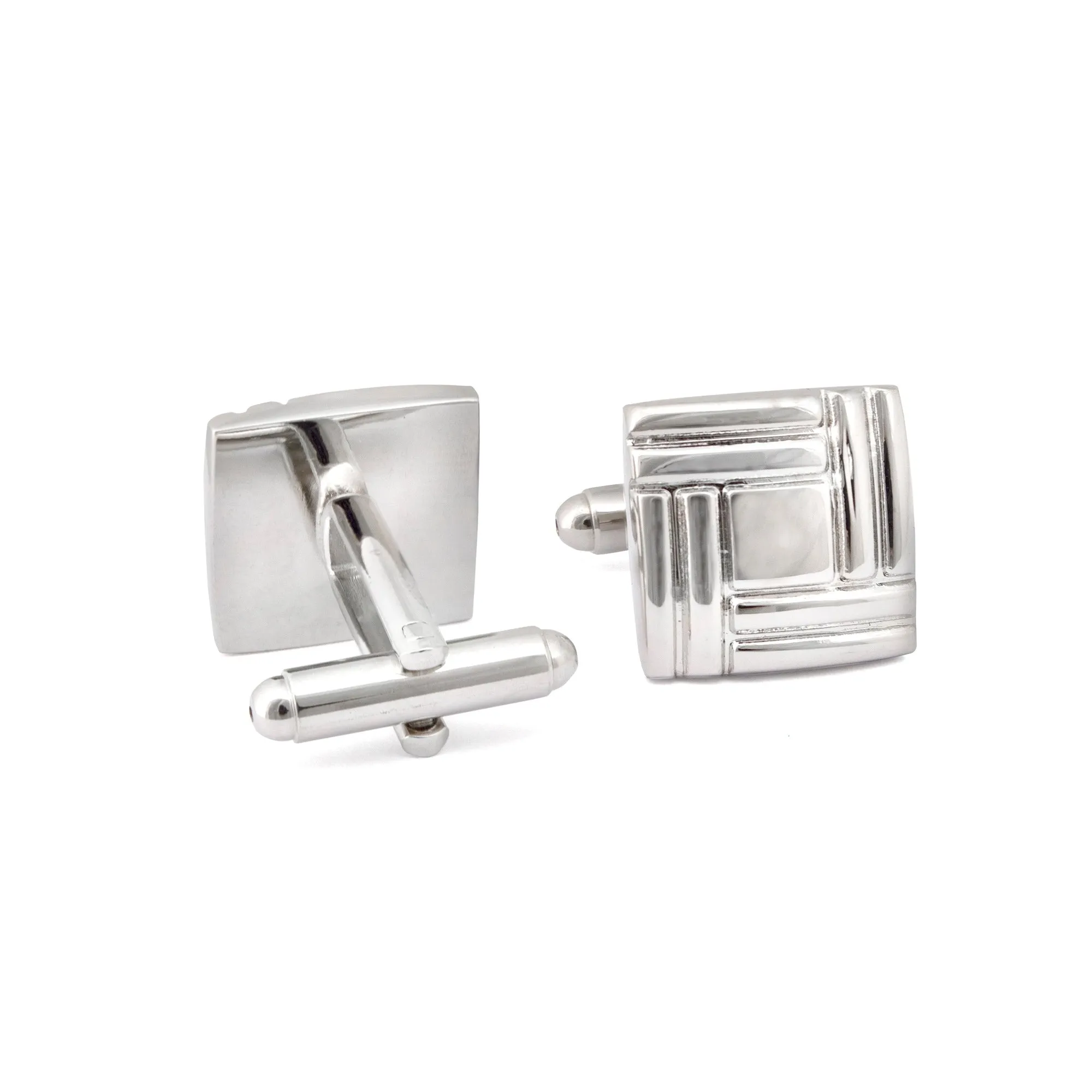 Simple Square Weaving Details Cufflinks