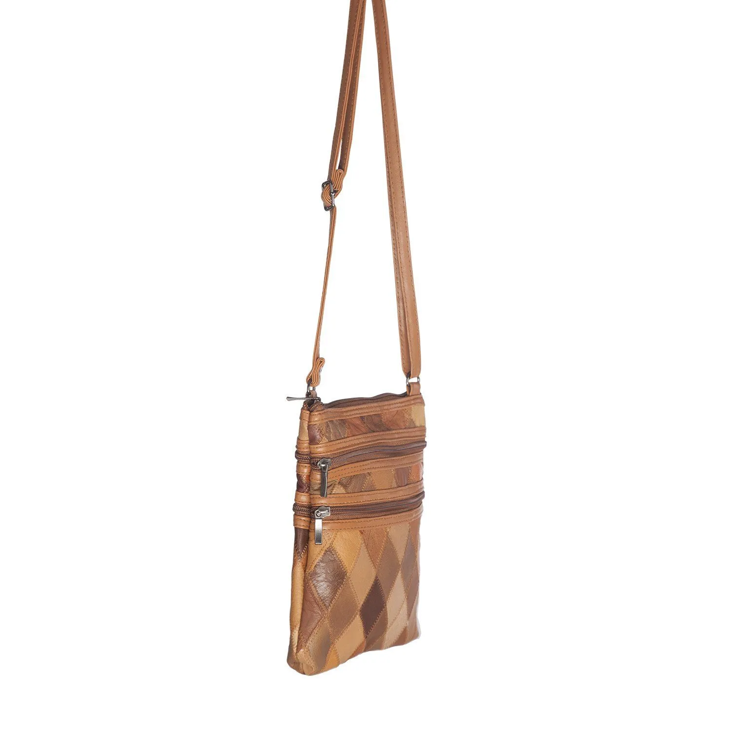 Slim Patches  Cross-Body Soft Leather Purse