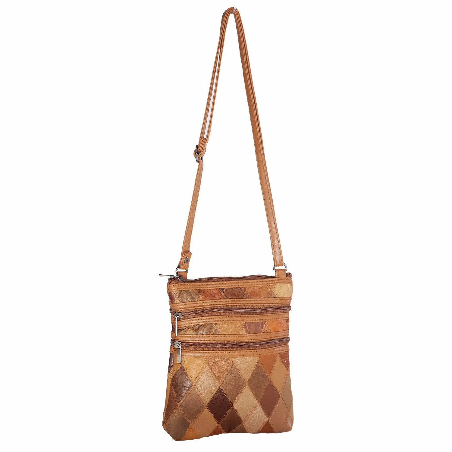 Slim Patches  Cross-Body Soft Leather Purse