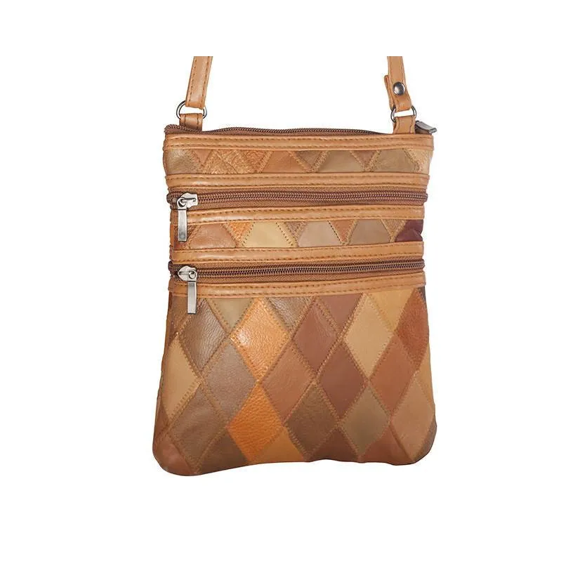 Slim Patches  Cross-Body Soft Leather Purse