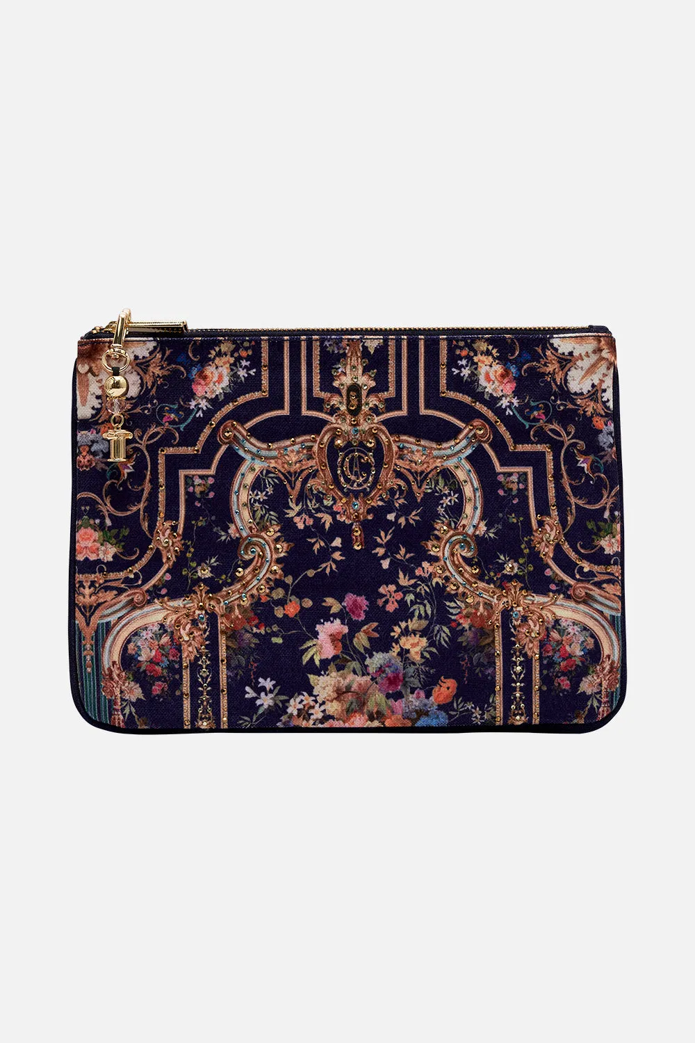 SMALL CANVAS CLUTCH PLAY YOUR CARDS RIGHT