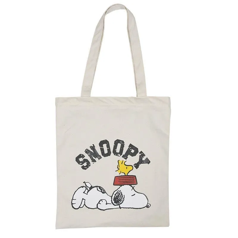 Snoopy Canvas Shopping Tote Bag