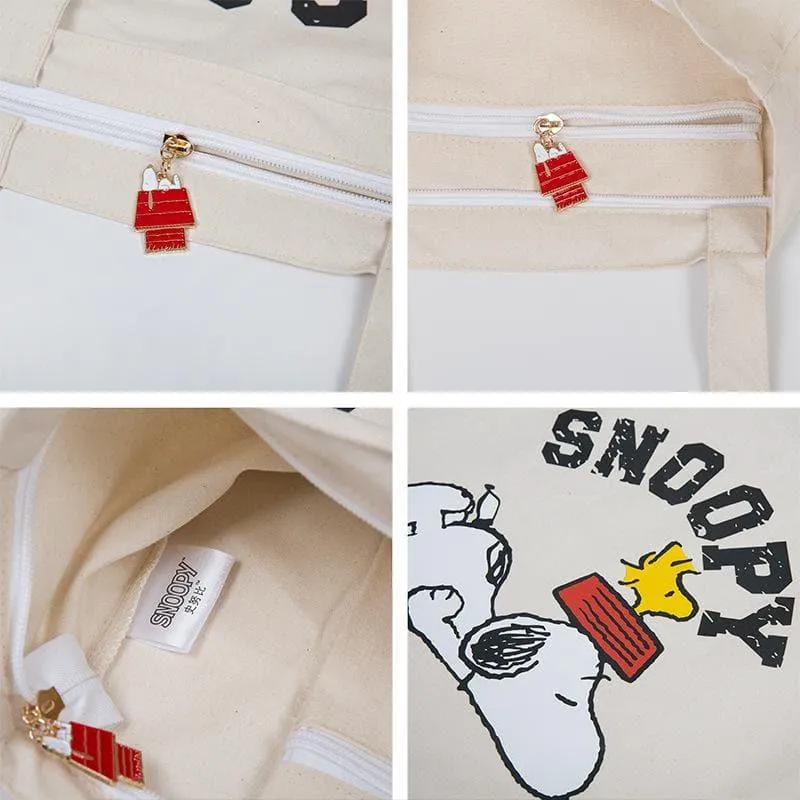 Snoopy Canvas Shopping Tote Bag