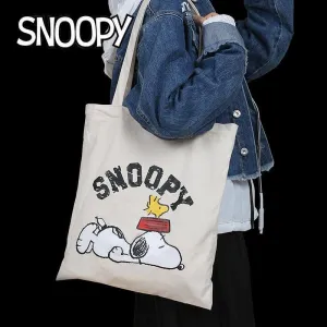 Snoopy Canvas Shopping Tote Bag