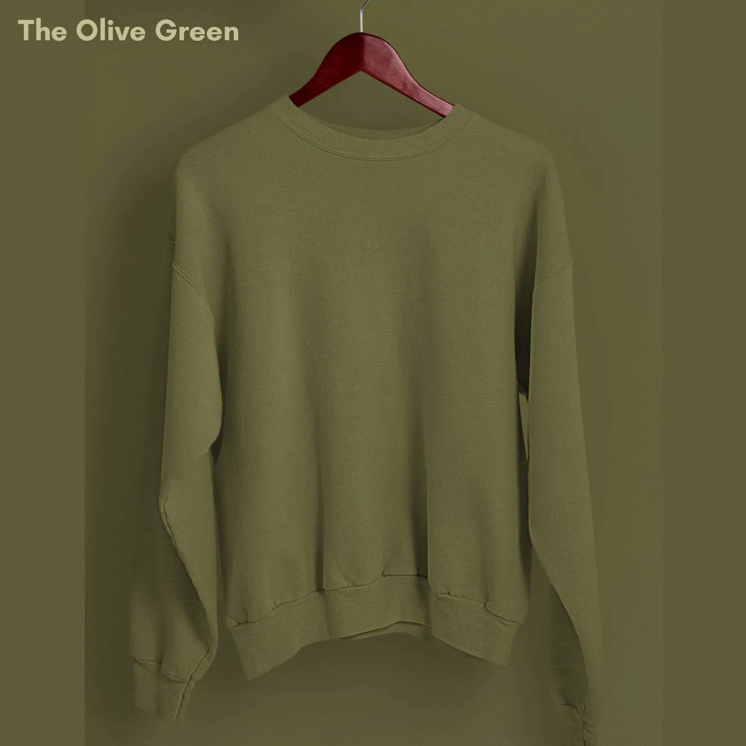 Solid Pack of 4: Drop Shoulder Sweatshirt