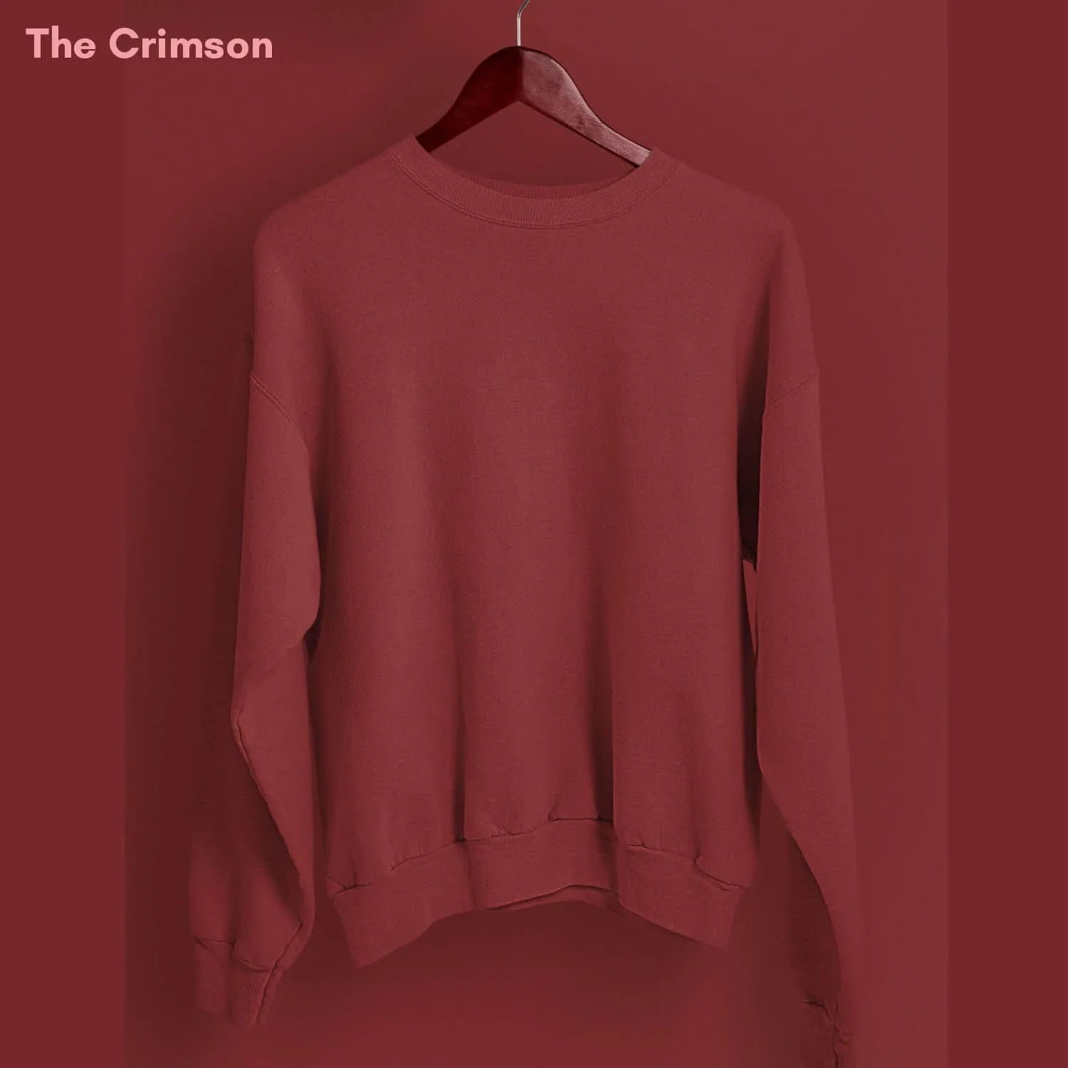 Solid Pack of 4: Drop Shoulder Sweatshirt