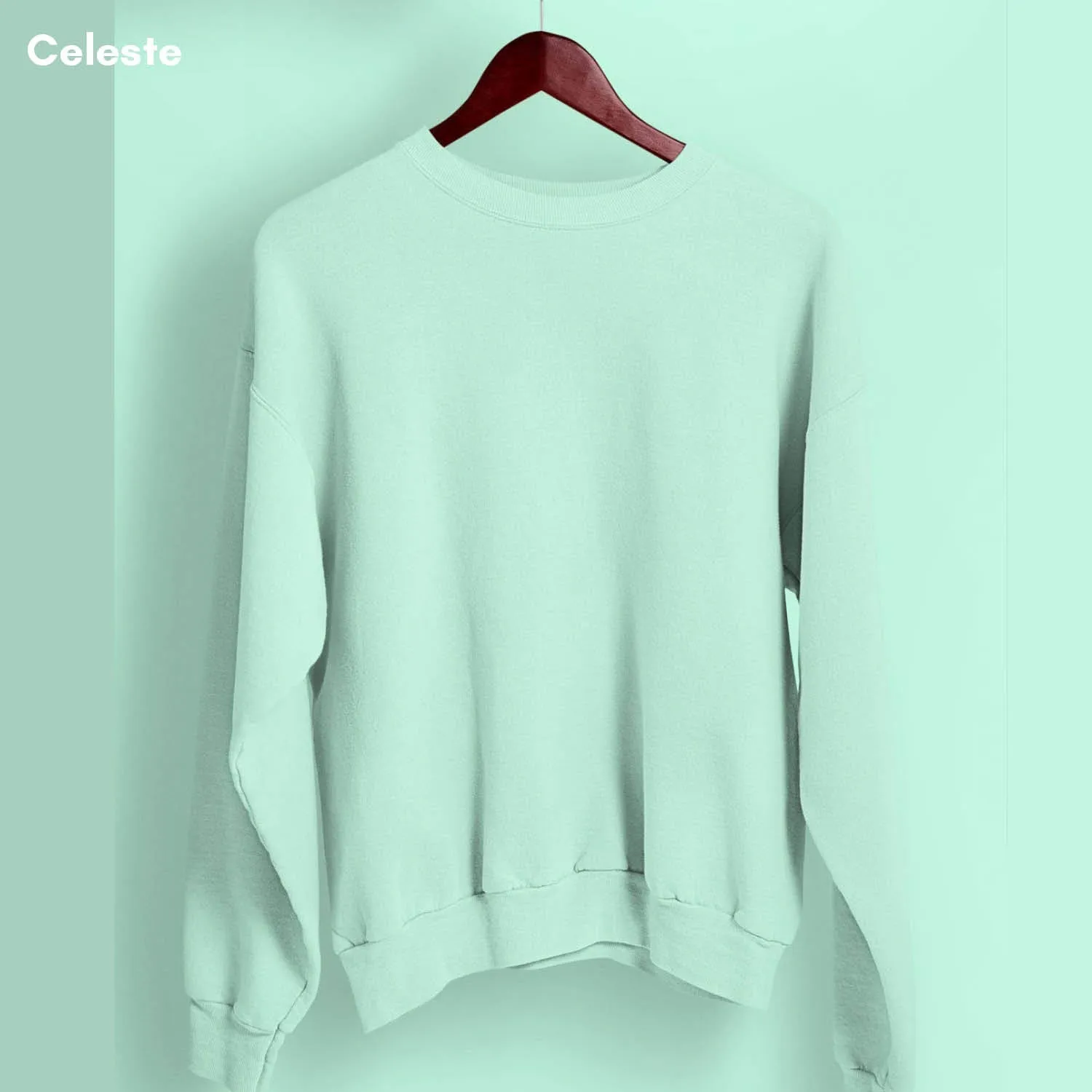 Solid Pack of 4: Drop Shoulder Sweatshirt