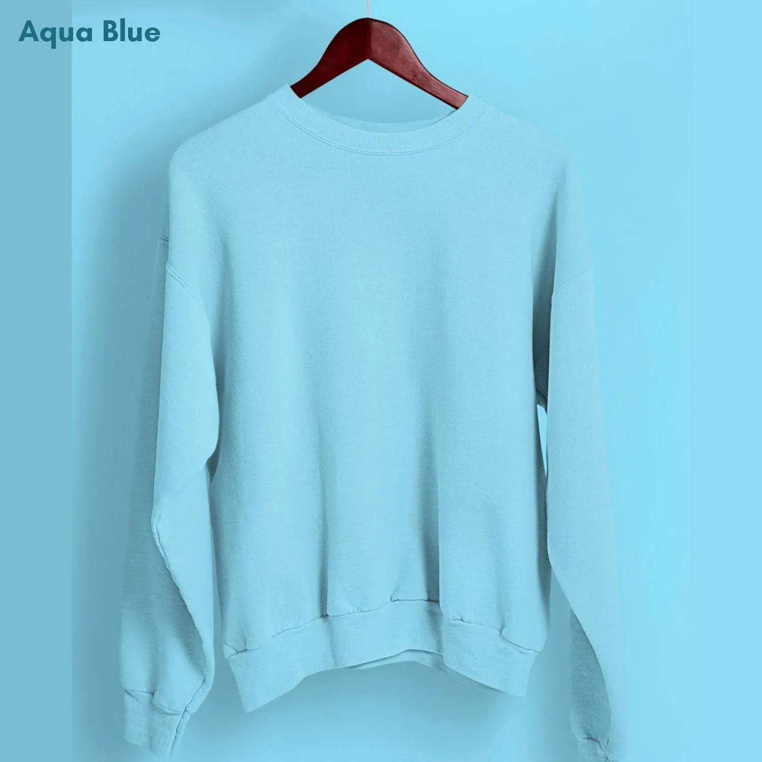 Solid Pack of 4: Drop Shoulder Sweatshirt