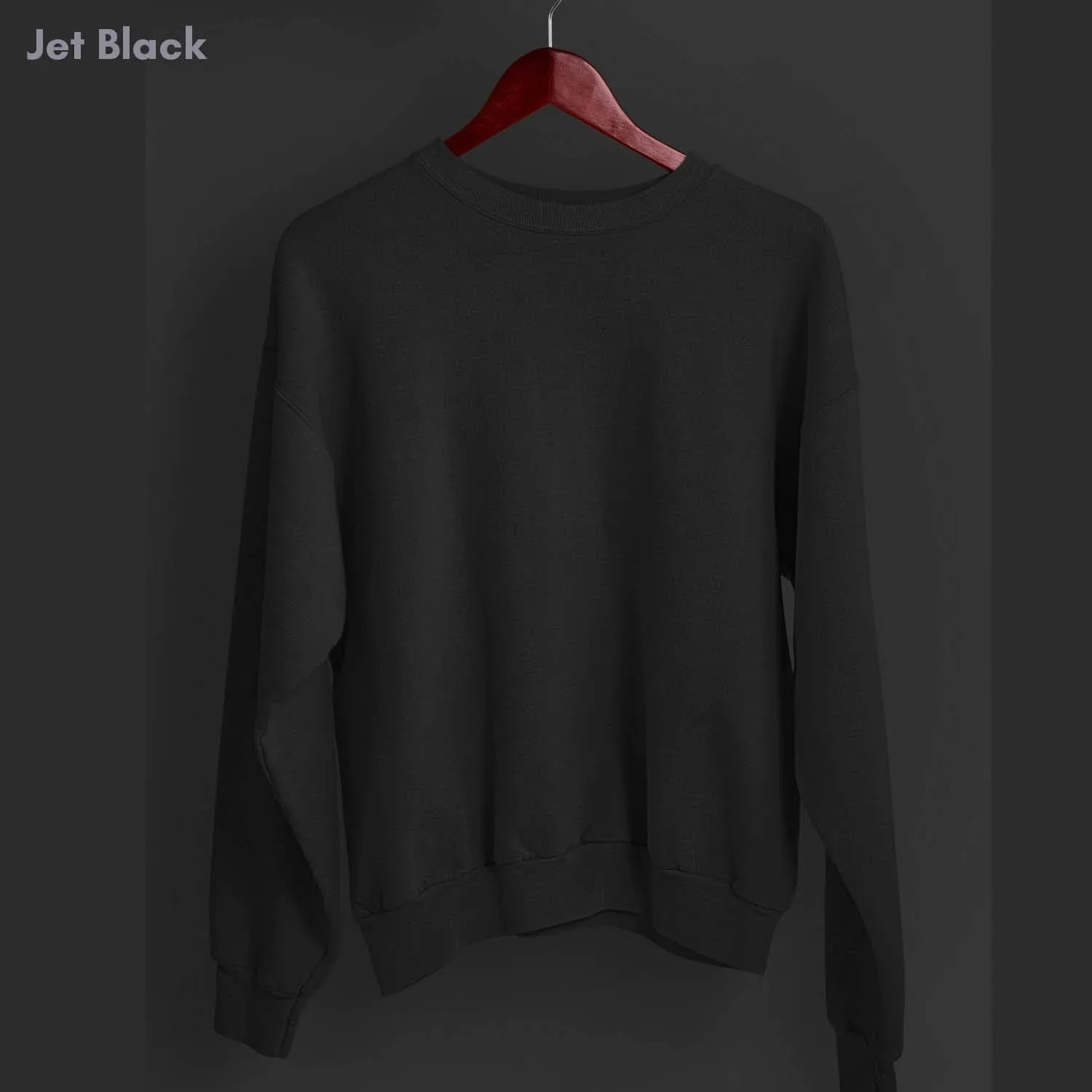 Solid Pack of 4: Drop Shoulder Sweatshirt