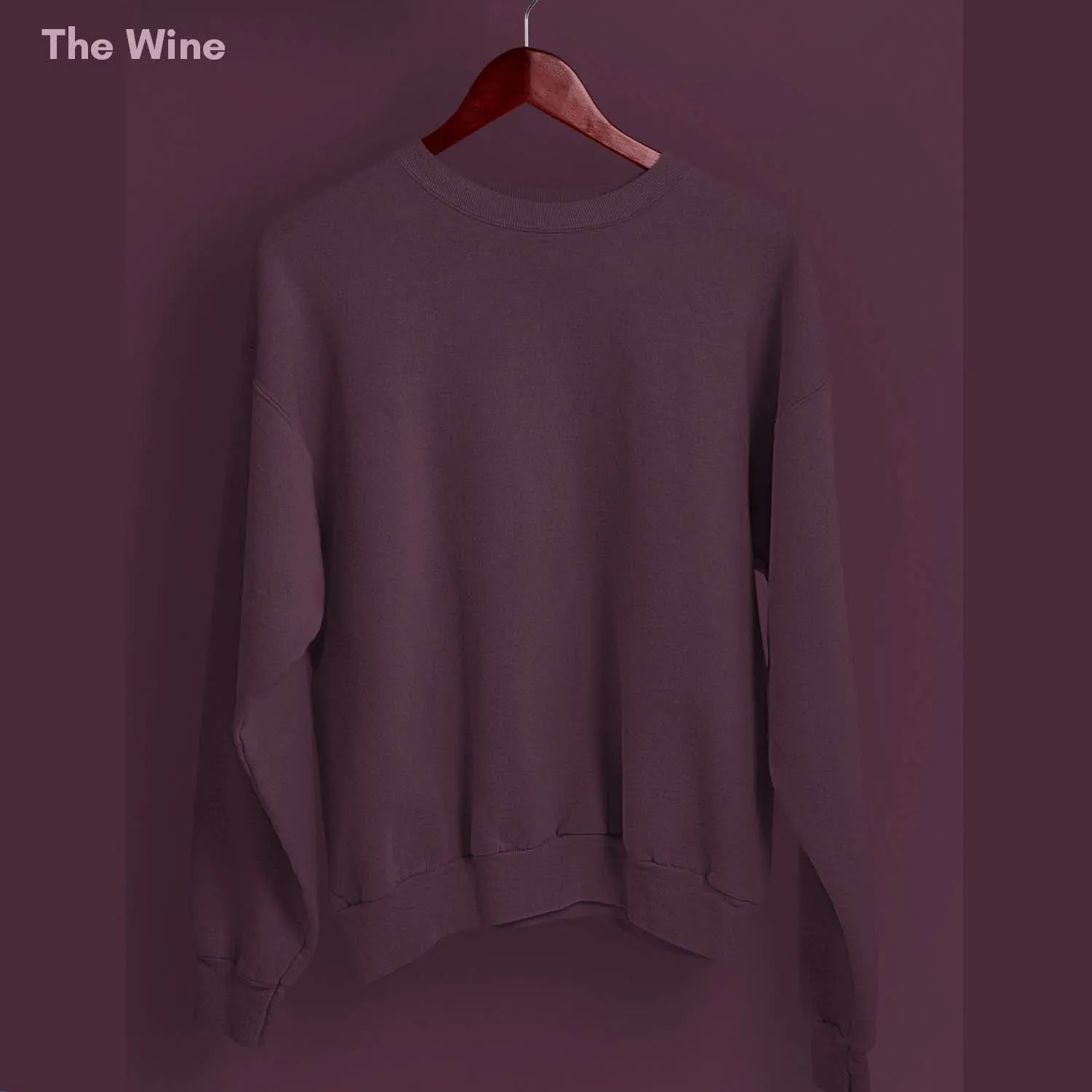 Solid Pack of 4: Drop Shoulder Sweatshirt