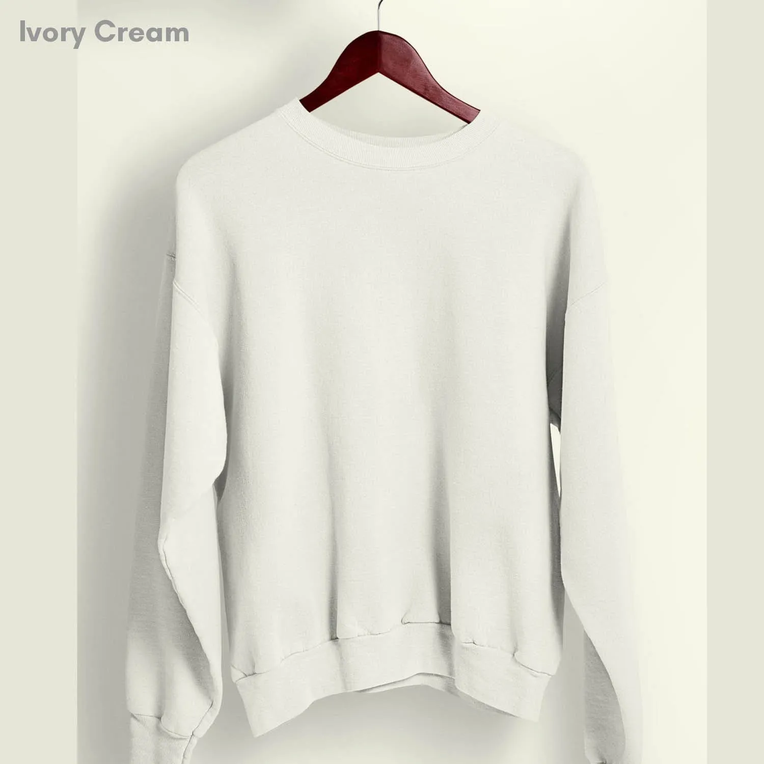 Solid Pack of 4: Drop Shoulder Sweatshirt