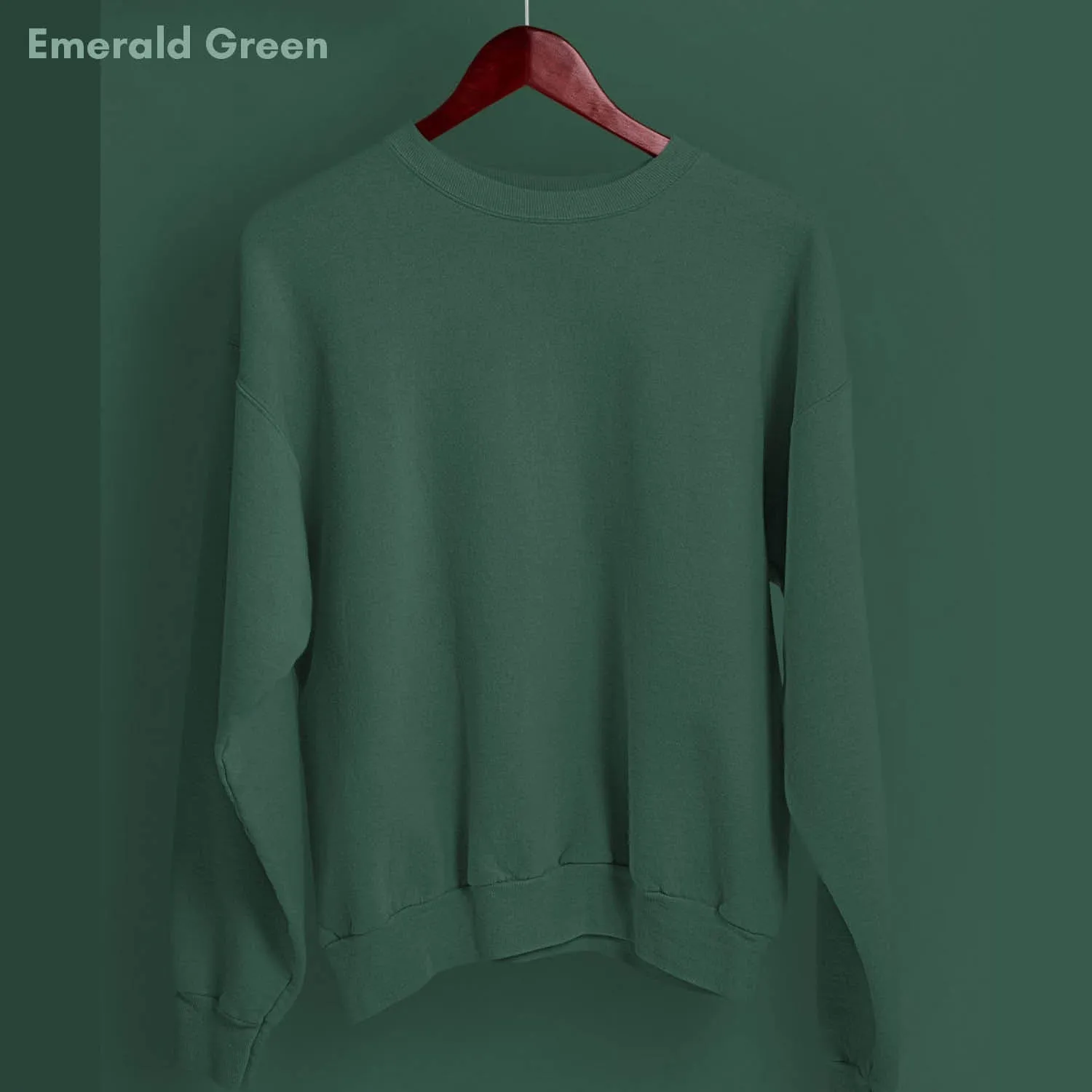Solid Pack of 4: Drop Shoulder Sweatshirt