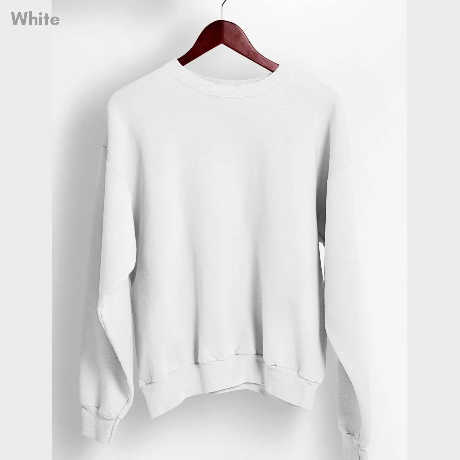 Solid Pack of 4: Drop Shoulder Sweatshirt