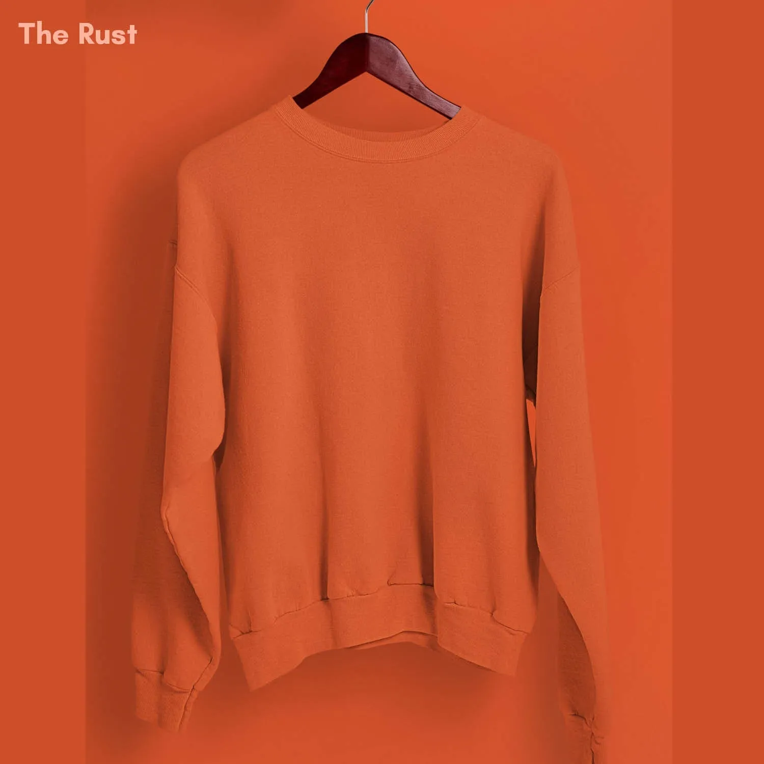 Solid Pack of 4: Drop Shoulder Sweatshirt