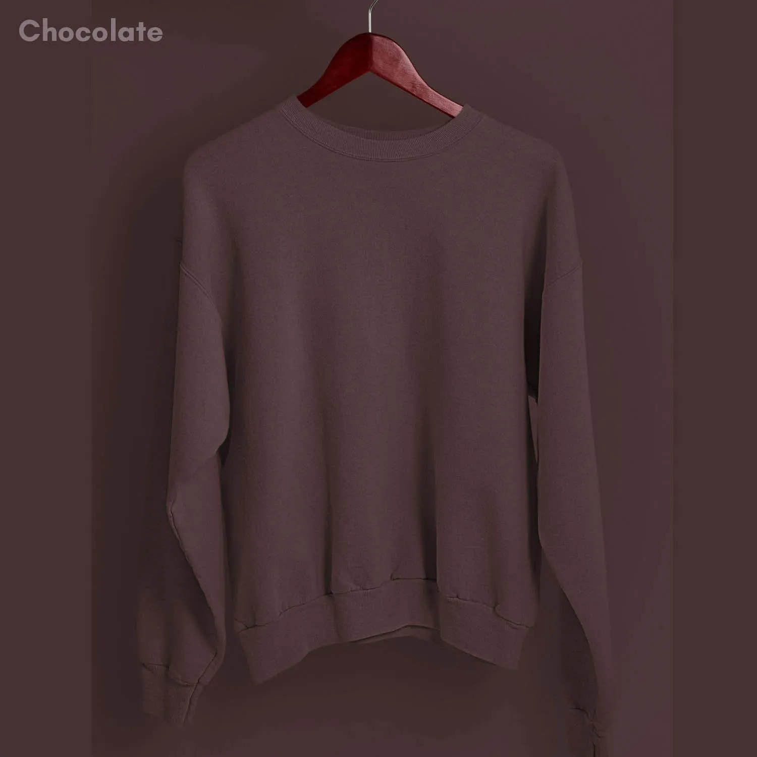 Solid Pack of 4: Drop Shoulder Sweatshirt