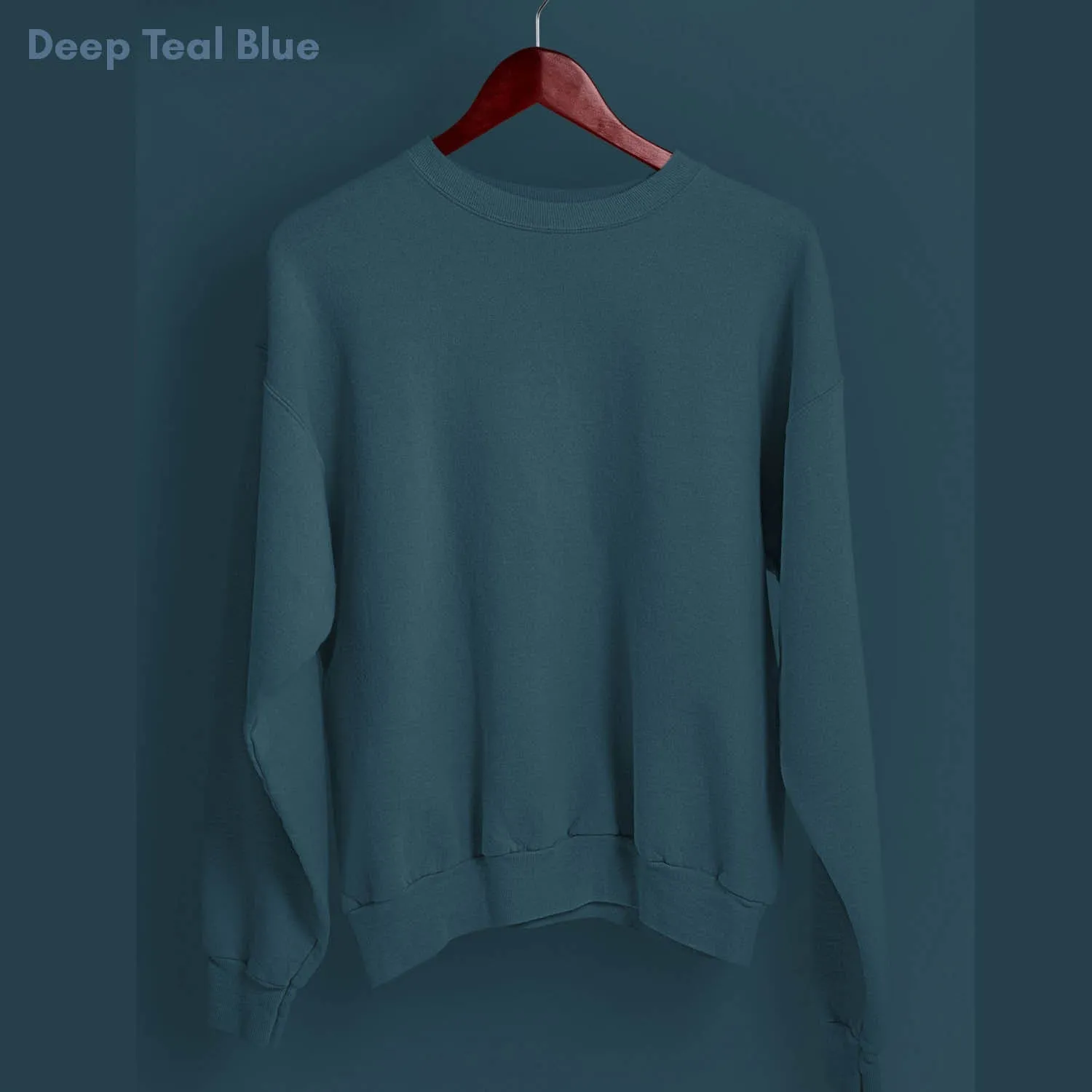 Solid Pack of 4: Drop Shoulder Sweatshirt