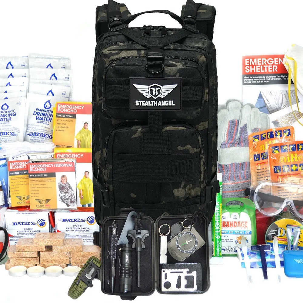 Stealth Angel 1 Person Emergency Kit / Survival Bag (72 Hours)