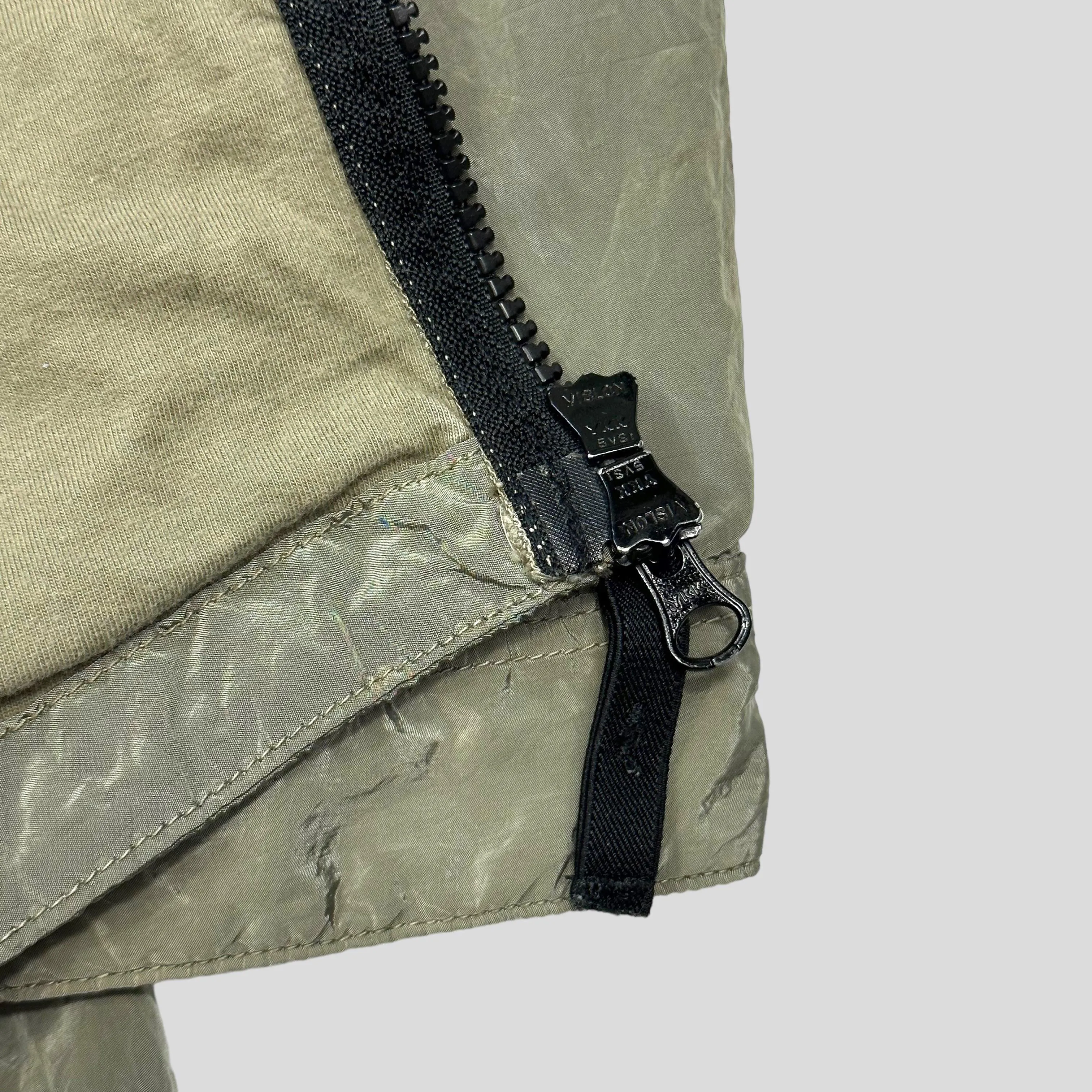 Stone Island Khaki Nylon Metal Overshirt Jacket - M