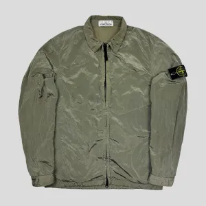 Stone Island Khaki Nylon Metal Overshirt Jacket - M