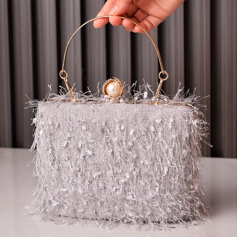 Tassel Handbag: Designer Women's Luxury Evening Bag - Crossbody/Shoulder Bag - Fshionzapp
