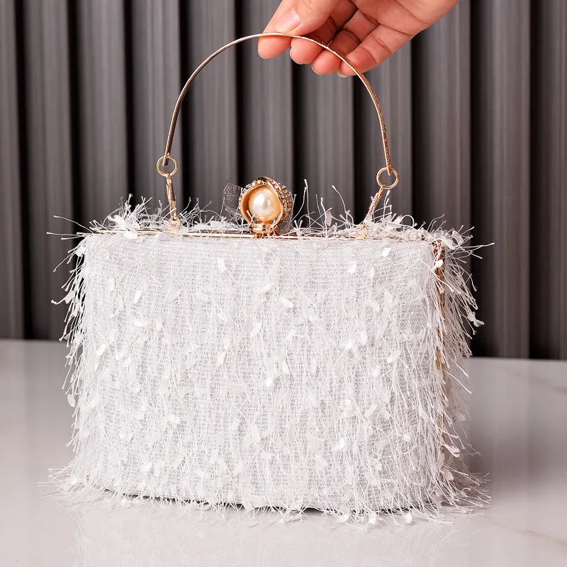 Tassel Handbag: Designer Women's Luxury Evening Bag - Crossbody/Shoulder Bag - Fshionzapp
