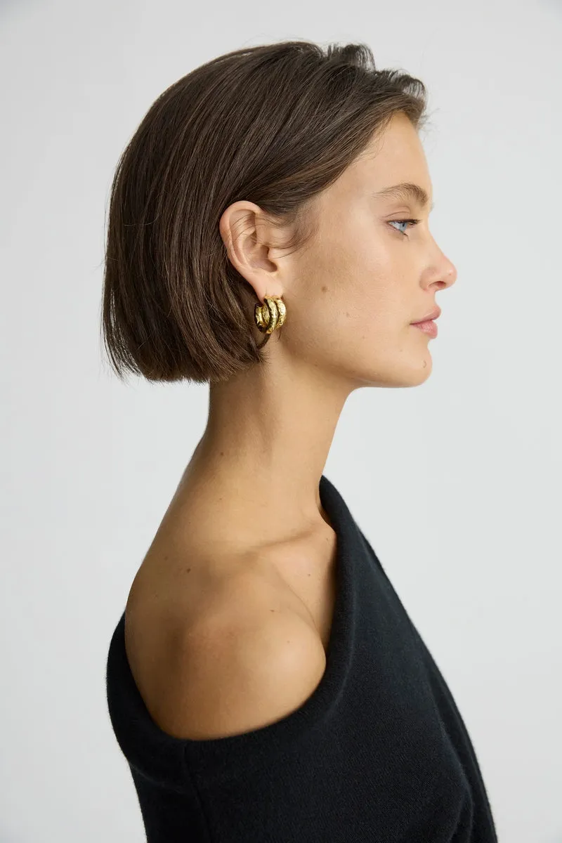 THE CECILIA HOOP EARRINGS - LARGE