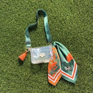 The Coral Gables Clear Small Studded Bag