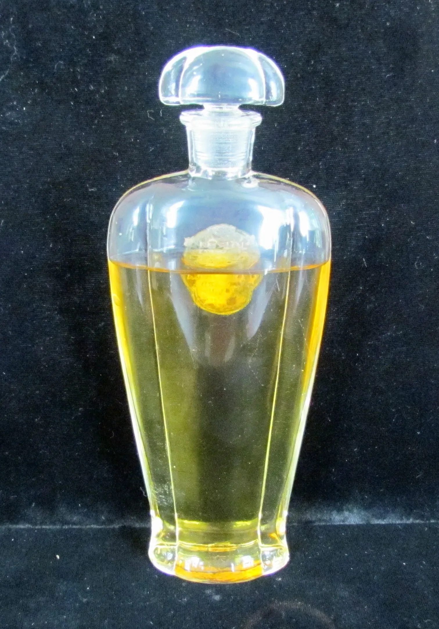 Three Flowers Perfume Bottle Richard Hudnut 1910's Antique Foil Label Bottle