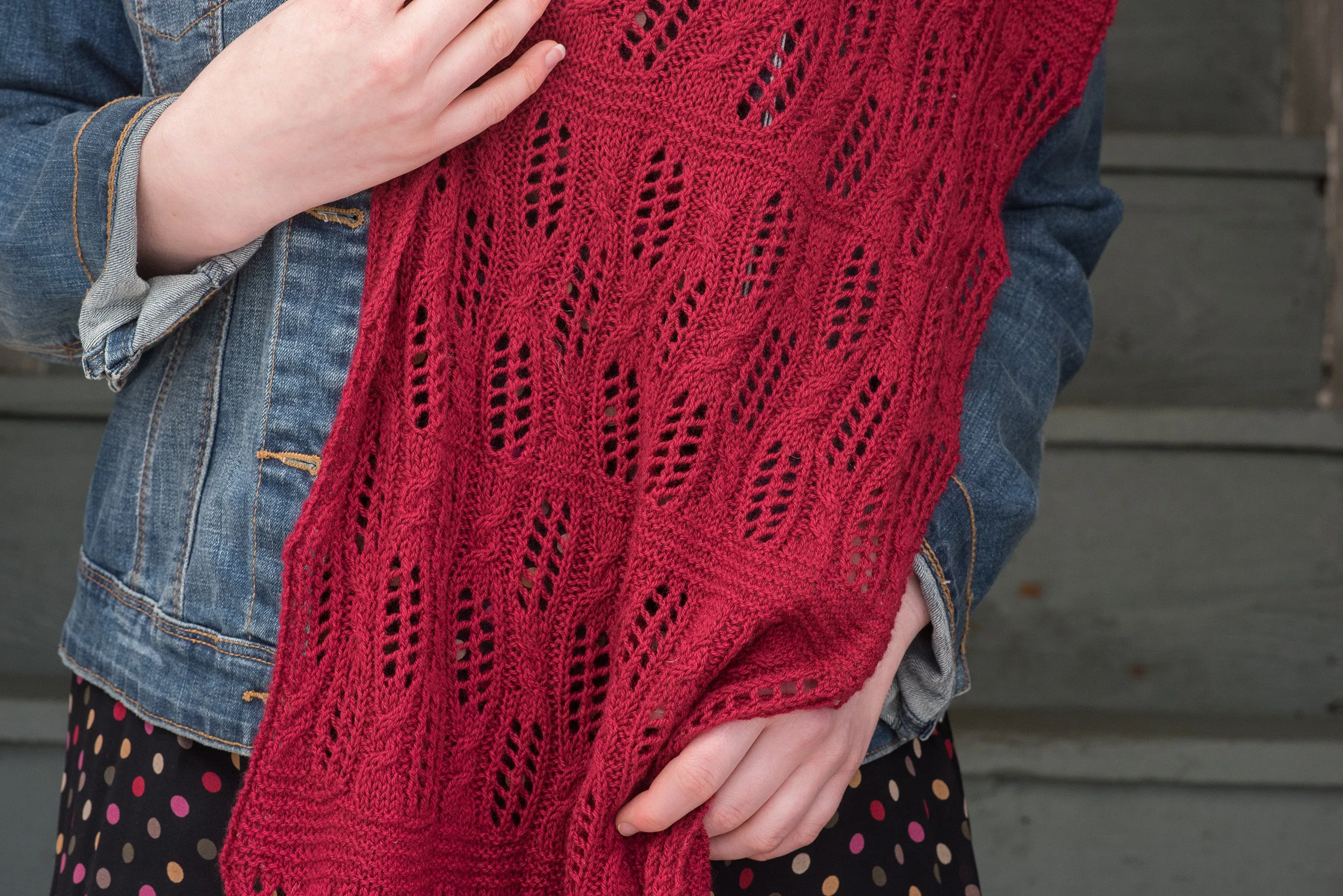 Tumbling Blocks Shawl Kit by Lisa Hoffman