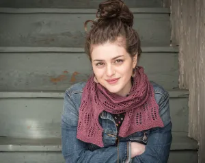 Tumbling Blocks Shawl Kit by Lisa Hoffman
