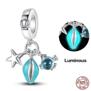 Under the Sea Luminous Charm Beads (Glows in the dark)