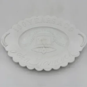 US Centennial Liberty Bell Milk Glass Small Platter — 1876