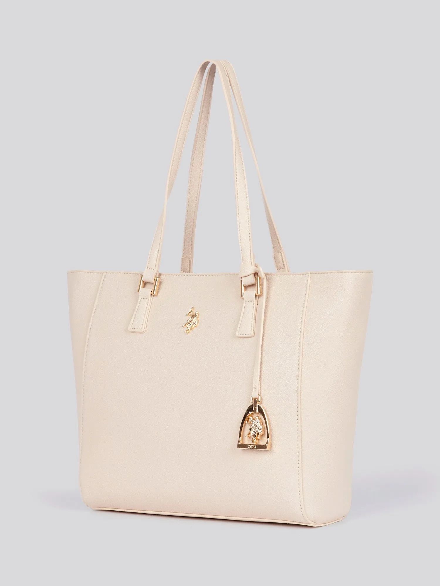 U.S. Polo Assn. Womens Jones Shopping Bag in Powder