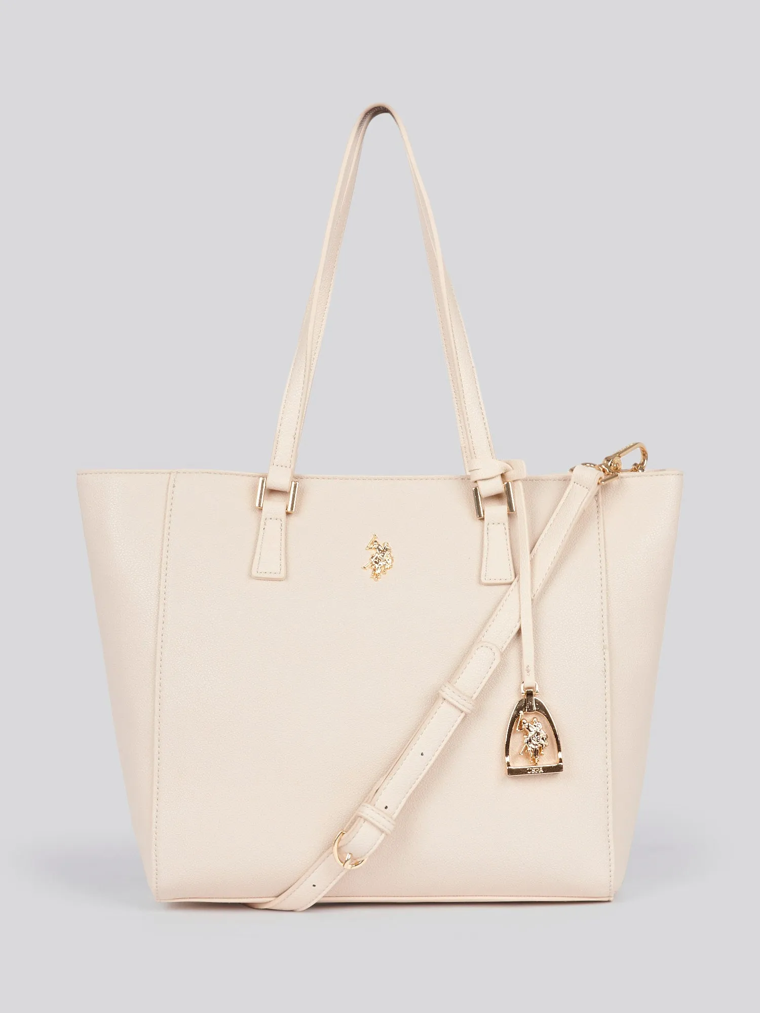 U.S. Polo Assn. Womens Jones Shopping Bag in Powder
