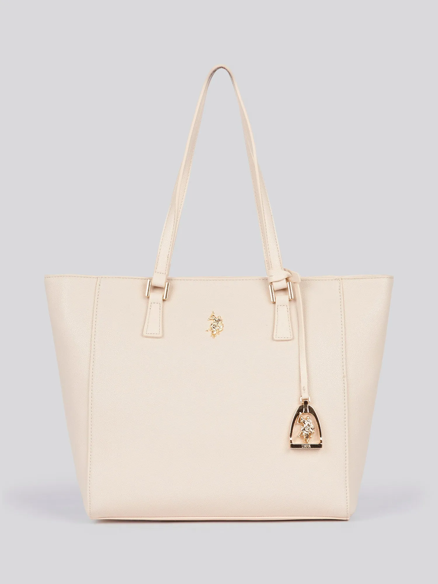 U.S. Polo Assn. Womens Jones Shopping Bag in Powder