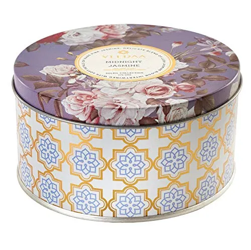 VEEDAA Midnight Jasmine Soy Wax 3 Wick Tin Scented Candle (Burns 40 hours)
