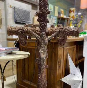 Vintage Cast Iron French Crucifix Aquitaine