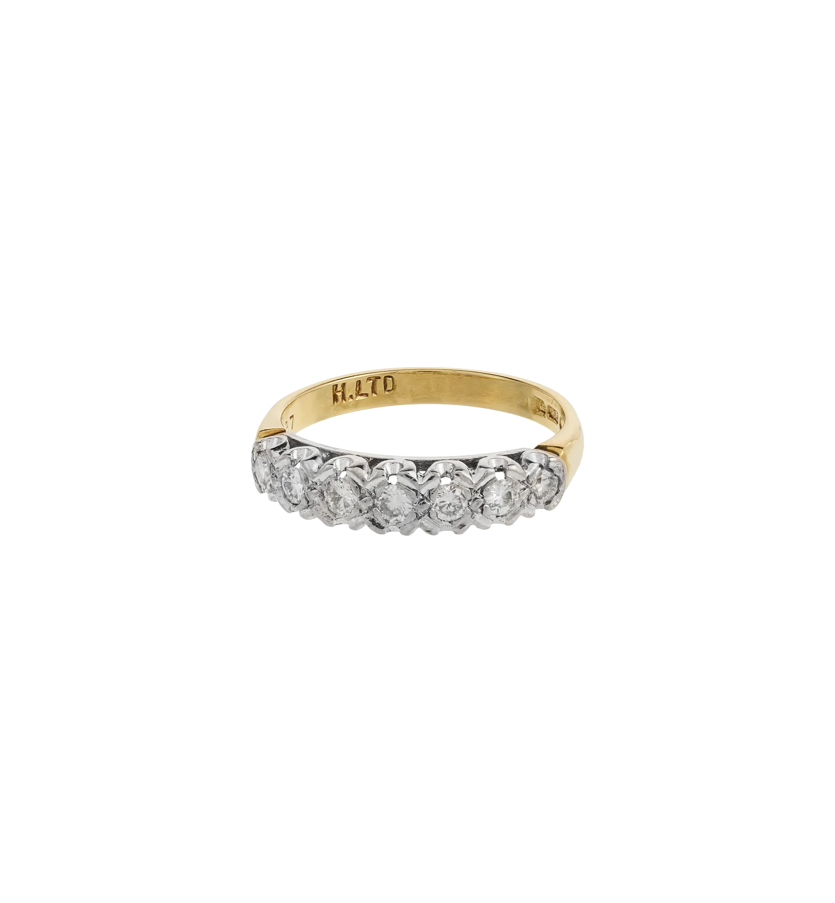 Vintage Diamond Luminous Crown Ring