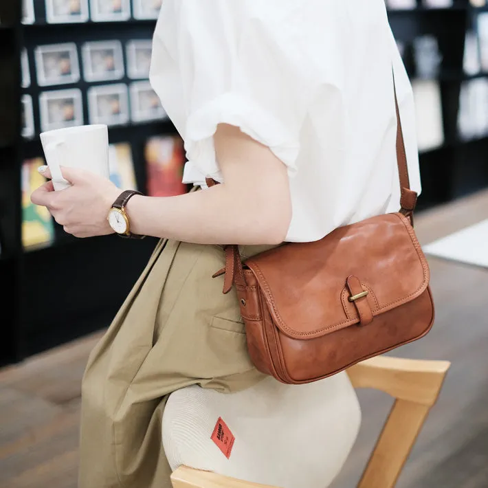 Vintage Womens Leather Shoulder Bag Crossbody Satchel Purses