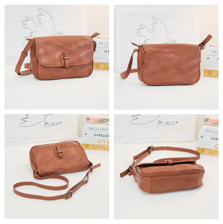 Vintage Womens Leather Shoulder Bag Crossbody Satchel Purses